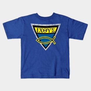 Ichthys Shield Version 2 Kids T-Shirt
